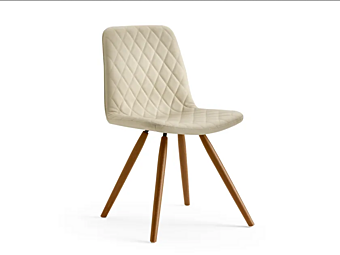 Chaise en cuir rembourrée Eforma Lenny Chaise en cuir rembourrée Eforma Lenny usine Eforma de l'Italie