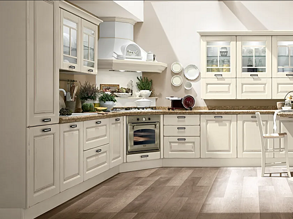 Cuisine en bois avec poignées Laura LUBE CUCINE 06 usine LUBE CUCINE de l'Italie. Foto №2