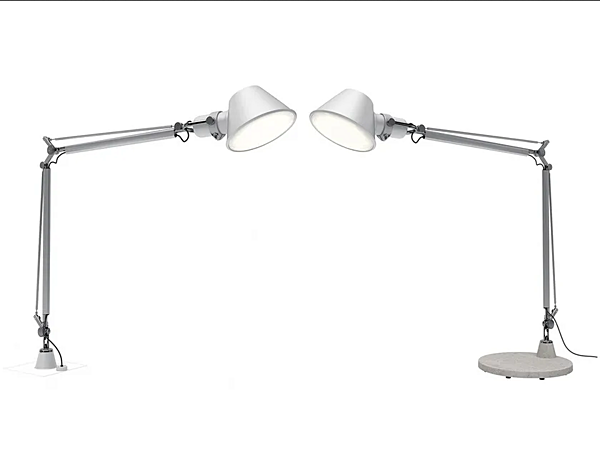 Lampe sur pied LED à bras articulé Tolomeo XXL extérieure Artemide 1532150A, 1535150A usine Artemide de l'Italie. Foto №1