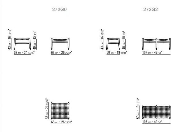 Pouf rectangulaire d'extérieur en tissu Tessa FLEXFORM usine FLEXFORM de l'Italie. Foto №3