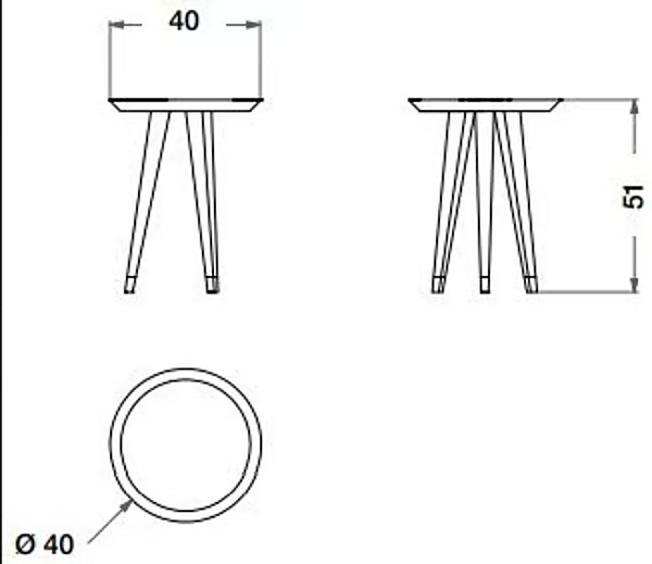 Table d'appoint haute ronde en métal Eclipse CPRN HOMOOD E238 usine CPRN HOMOOD de l'Italie. Foto №3