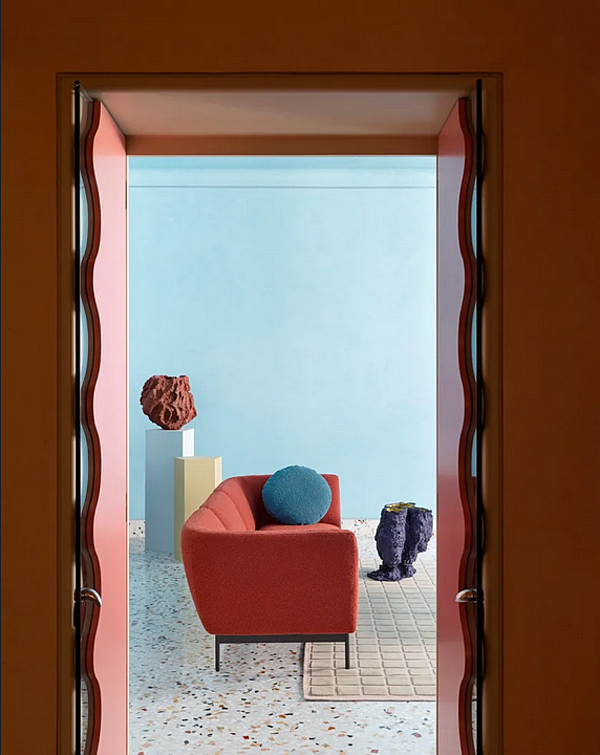 Canapé d'angle en tissu Saba collection Rendez Vous usine SABA de l'Italie. Foto №16