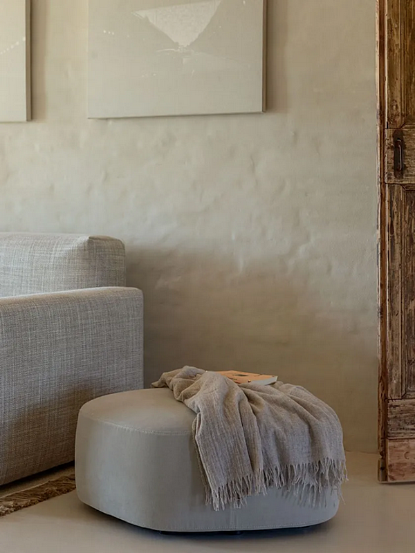 Pouf en tissu avec housse amovible Flou Pierre usine Flou de l'Italie. Foto №7