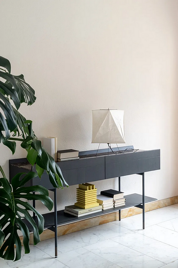 Table console rectangulaire avec tiroirs en bois Potocco collection Arial 870 CS 870/CS usine POTOCCO de l'Italie. Foto №2