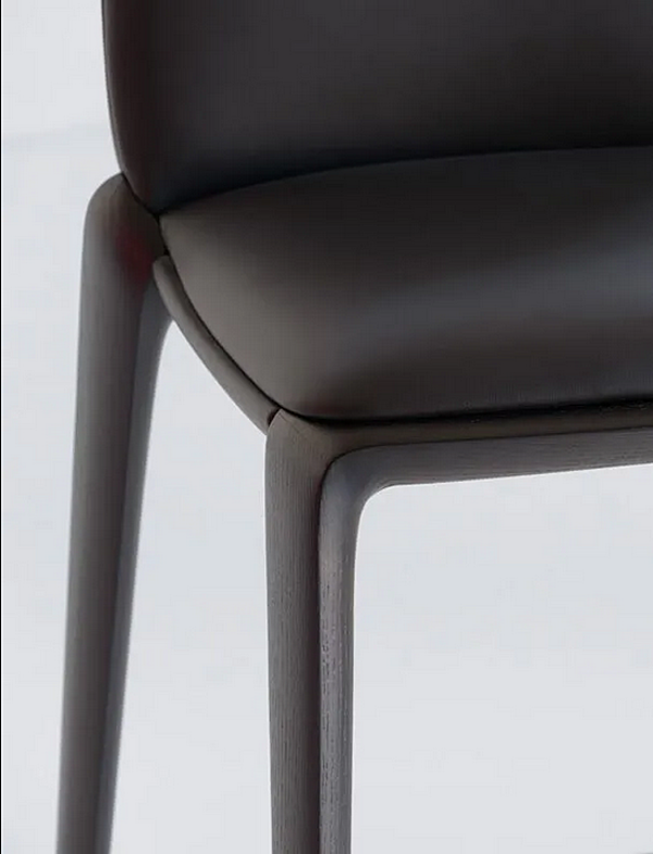 Tabouret haut en cuir avec dossier Hiru 947 A Potocco 947/A usine POTOCCO de l'Italie. Foto №5