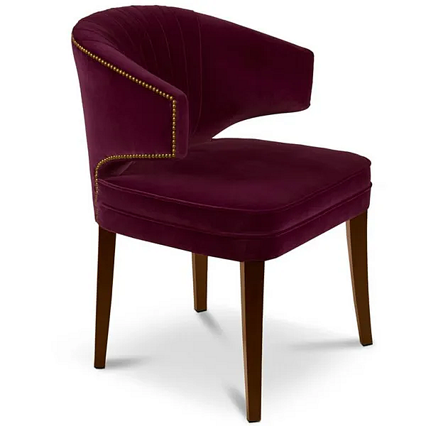 Fauteuil en velours rembourré avec accoudoirs BRABBU IBIS usine BRABBU de l'Italie. Foto №3