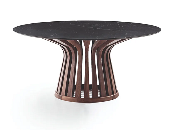 Table ronde en bois de salon Lebeau CASSINA usine CASSINA de l'Italie. Foto №2