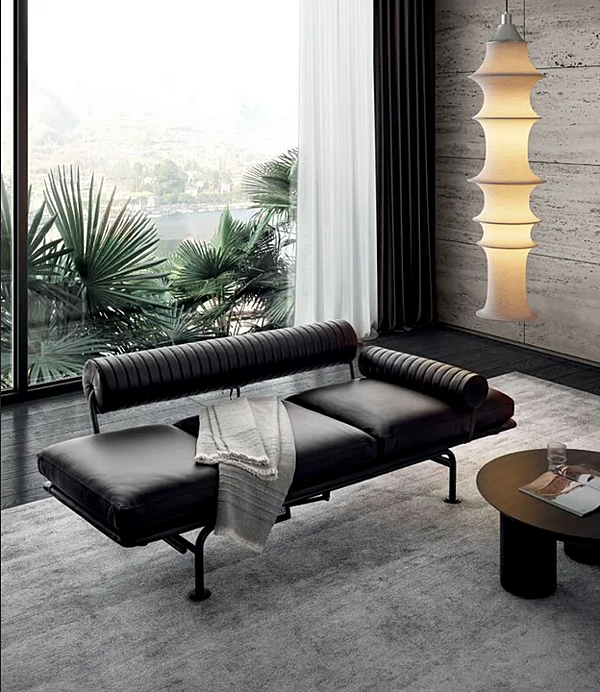 Chaise longue en cuir avec dossier rembourré i 4 Mariani Up Down usine i 4 Mariani de l'Italie. Foto №7