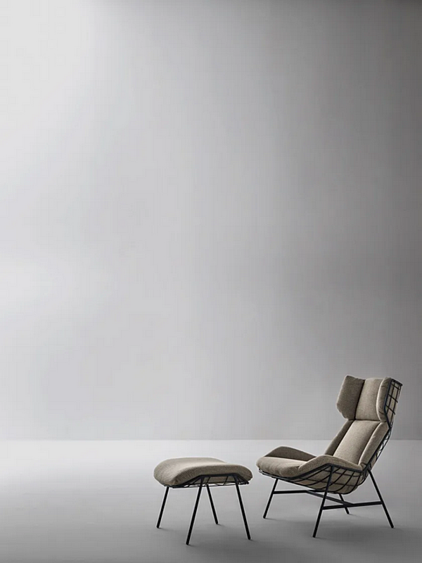 Fauteuil d'extérieur en tissu avec appui-tête VARASCHIN été 2427C usine VARASCHIN de l'Italie. Foto №4