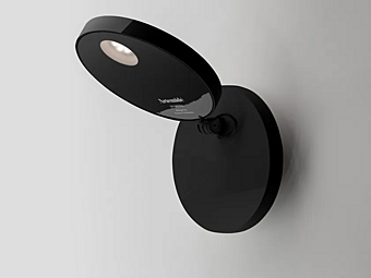 Spotlight mural LED en aluminium peint Demetra Artemide Spotlight mural LED en aluminium peint Demetra Artemide usine Artemide de l'Italie