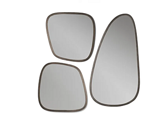 Miroir rond en bronze monté sur mur Eforma usine Eforma de l'Italie