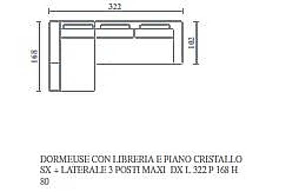 Canapé DITRE ITALIA BIJOUX_3 usine DITRE ITALIA de l'Italie. Foto №3