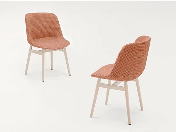 Chaise rembourrée en tissu Adele PAOLA LENTI B122A usine PAOLA LENTI de l'Italie. Foto №1