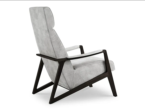Fauteuil en cuir avec accoudoirs I 4 Mariani Barley usine i 4 Mariani de l'Italie. Foto №2