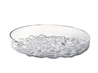 Plateau à épingles en verre soufflé Driade collection Nuuk usine Driade de l'Italie