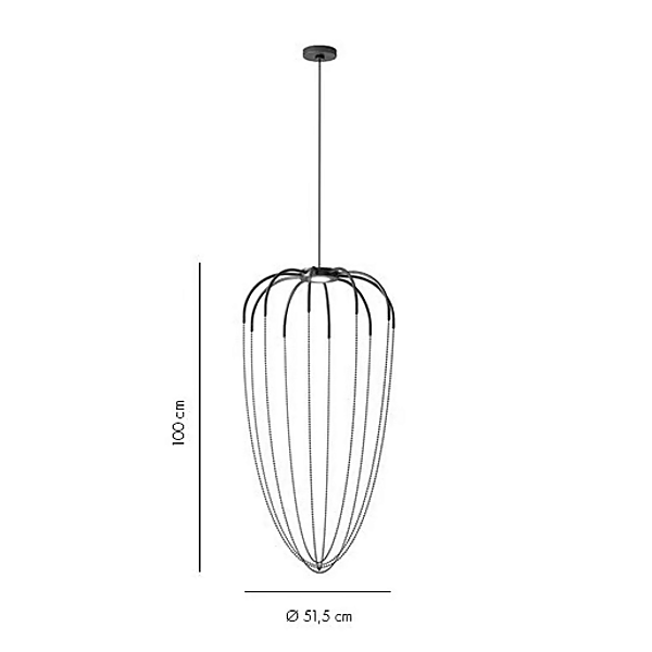 Suspension en aluminium LED Alysoid AXOLIGHT SPALYS34, SPALYS43, SPALY51P, SPALY5G usine Axolight de l'Italie. Foto №19