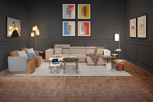 Lampe sur pied avec détail en marbre CLUB FORMITALIA CLUB_FloorLamp-A usine FORMITALIA de l'Italie. Foto №3