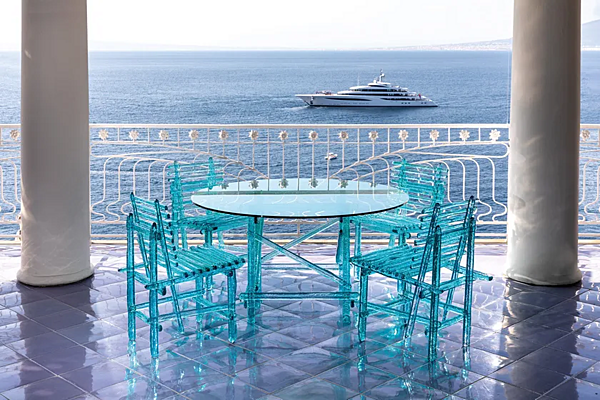 Chaise d'extérieur en polycarbonate A Mare Edra AMR010 usine EDRA de l'Italie. Foto №10