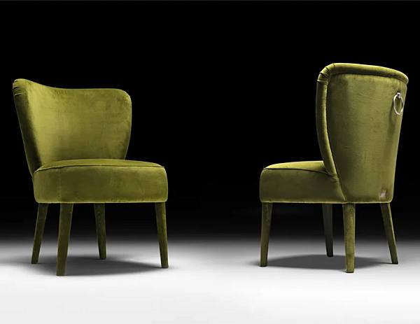 Fauteuil en tissu Cloe Black Tie CLO20 + HANDLE usine Black Tie de l'Italie. Foto №2