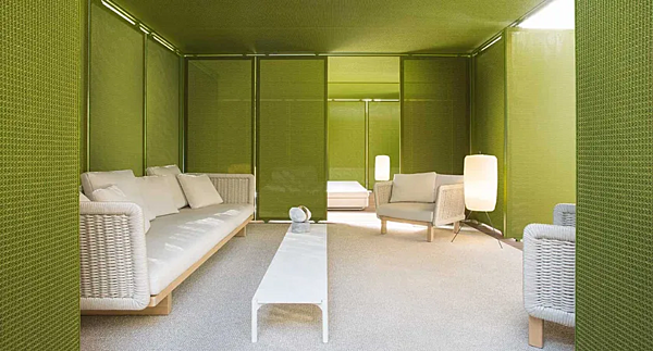 Canapé 3 places en tissu Sabi Paola Lenti B39B usine PAOLA LENTI de l'Italie. Foto №8