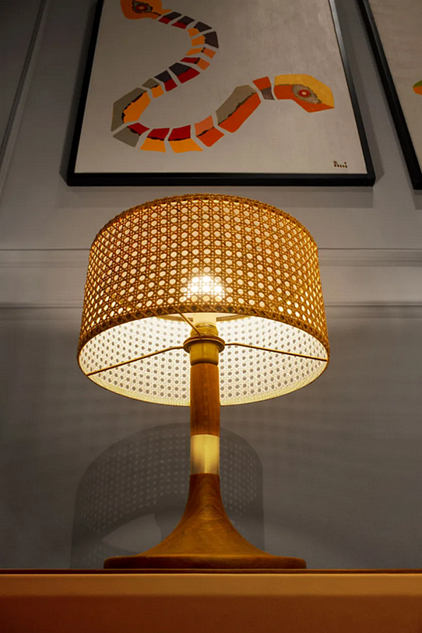 Lampe de table en paille Vienna Partagas FORMITALIA Partagas-Lamp, Partagas-Medium-Lamp usine FORMITALIA de l'Italie. Foto №2