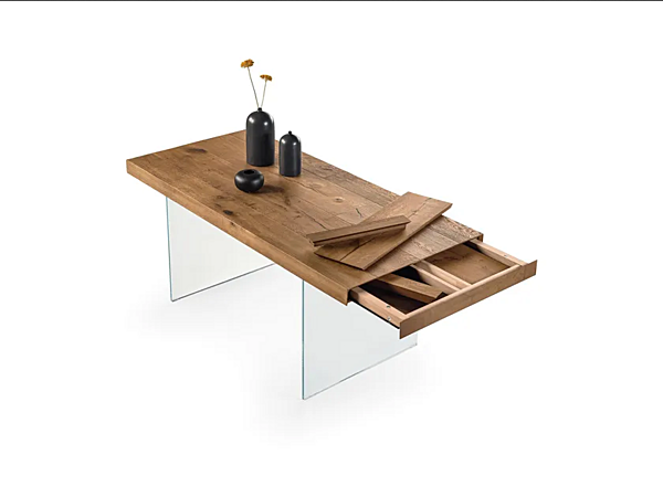 Table rectangulaire en bois et verre AIR LAGO 2180 2180 usine LAGO de l'Italie. Foto №3