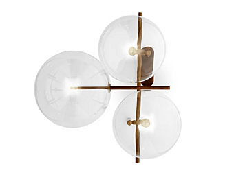 Applique murale en cristal LED Bolle Aria Gallotti&Radice usine Gallotti & Radice de l'Italie