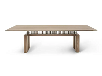 Table rectangulaire en noyer GIORGETTI G Code 71215, 71216