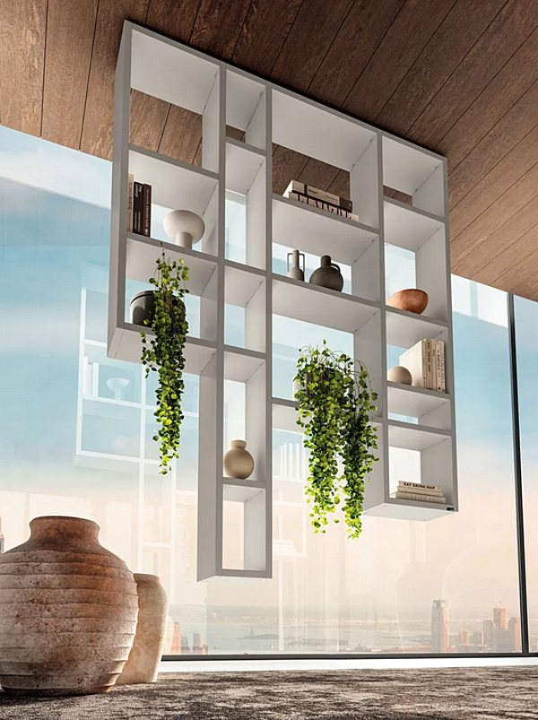 Bibliothèque murale en bois flottant 30mm LAGO Weightless 2734 2734 usine LAGO de l'Italie. Foto №3