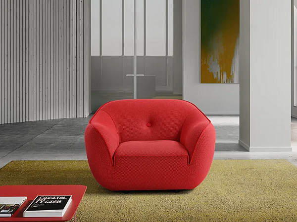 Fauteuil en tissu extensible Bebop Egoitaliano usine Egoitaliano de l'Italie. Foto №4