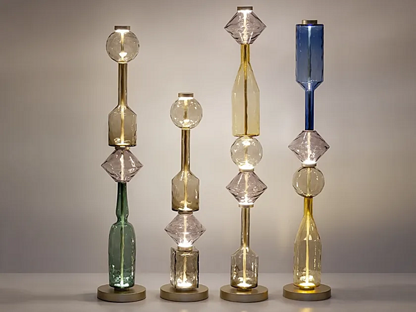 Lampe sur pied en verre soufflé ICONE LUMINOSE Paolo Castelli usine Paolo Castelli de l'Italie. Foto №1