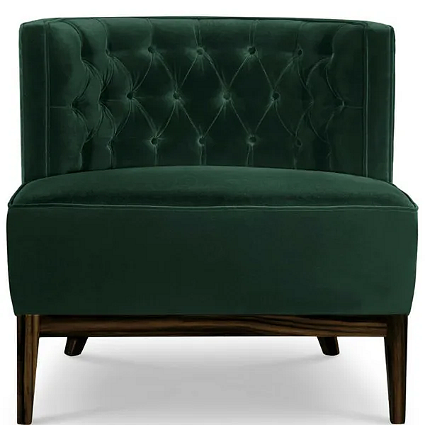 Fauteuil en velours capitonné bourbon BRABBU usine BRABBU de l'Italie. Foto №2