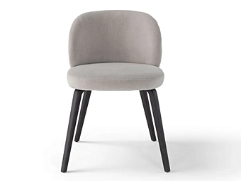 Fauteuil en cuir ou tissu avec pieds en bois Monnalisa AMURA AM099.332-BAL Fauteuil en cuir ou tissu avec pieds en bois Monnalisa AMURA AM099.332-BAL usine AMURA de l'Italie