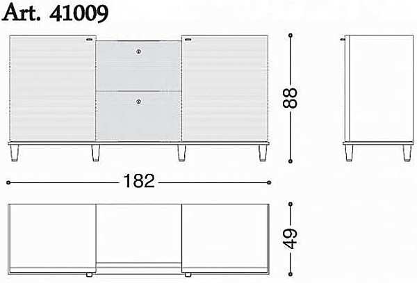 Commode ANGELO CAPPELLINI 41009 usine OPERA CONTEMPORARY de l'Italie. Foto №3