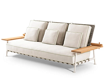 Canapé en tissu pour jardin CASSINA 239 FENC'E NATURE usine CASSINA de l'Italie
