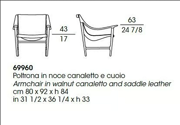 Fauteuil en noyer avec accoudoirs GIORGETTI SWING 69960 usine GIORGETTI de l'Italie. Foto №7