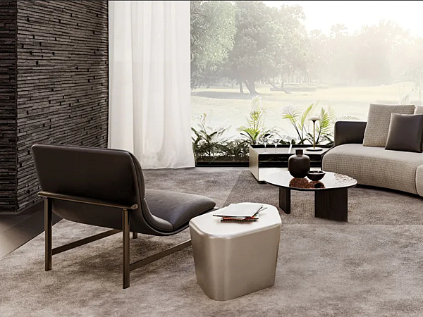 Fauteuil rembourré en tissu Baltimora MisuraEmme usine MisuraEmme de l'Italie. Foto №7