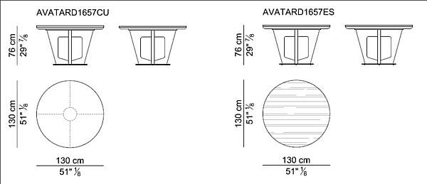 Table de réunion ronde en bois Avatar I 4 Mariani usine i 4 Mariani de l'Italie. Foto №3