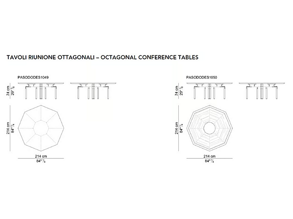 Table de réunion ronde en cuir tanné Paso Doble i 4 Mariani usine i 4 Mariani de l'Italie. Foto №3