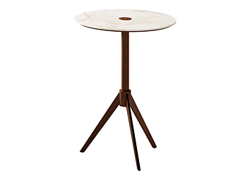 Table d'appoint en marbre Calacatta et métal Sesto Senso CPRN HOMOOD S544