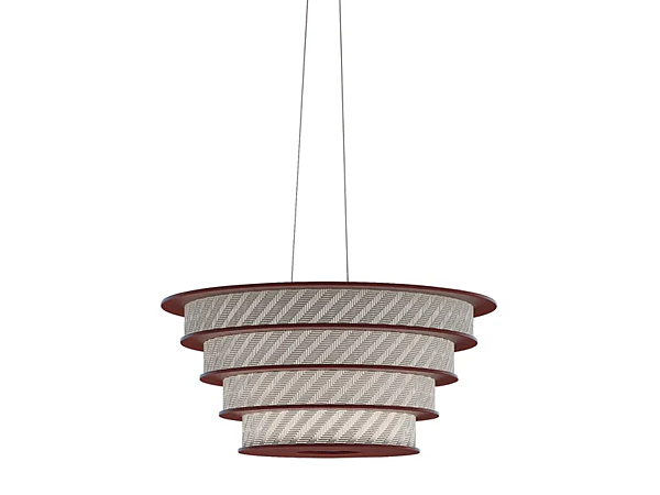 Lampe suspendue extérieure en bois et métal CPRN HOMOOD OD1054, OD1055 usine CPRN HOMOOD de l'Italie. Foto №1