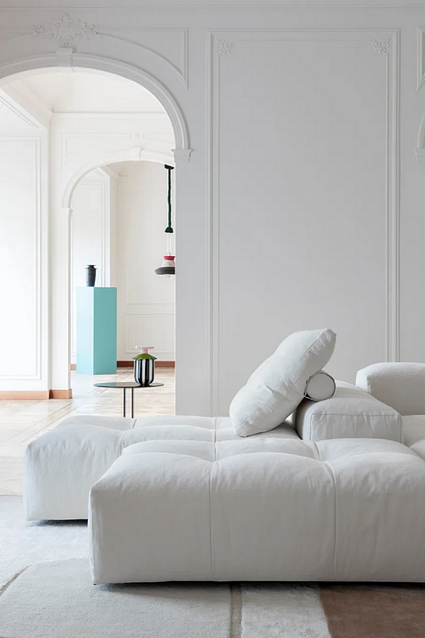 Canapé d'angle en tissu avec housse amovible Saba Pixel usine SABA de l'Italie. Foto №15