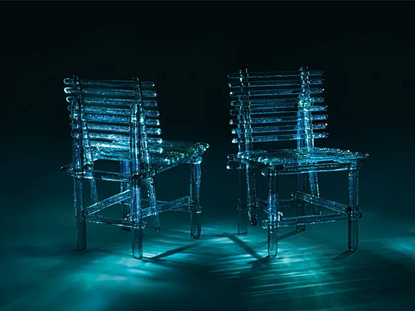 Chaise d'extérieur en polycarbonate A Mare Edra AMR010 usine EDRA de l'Italie. Foto №2