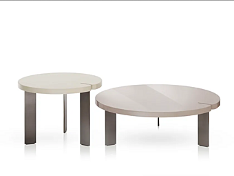 Table basse ronde en bois Butter Saba