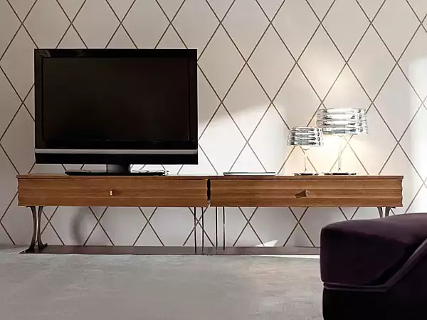 Meuble TV en bois Elettra OPERA CONTEMPORARY ANGELO CAPPELLINI usine OPERA CONTEMPORARY de l'Italie. Foto №2