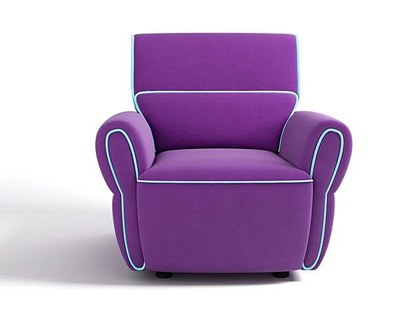 Fauteuil avec accoudoirs en tissu Mariu Egoitaliano usine Egoitaliano de l'Italie. Foto №1