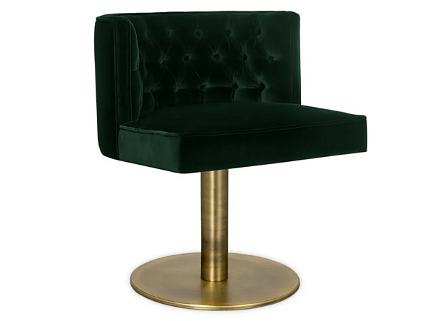 Fauteuil pivotant en velours capitonné avec accoudoirs BRABBU Bourbon II usine BRABBU de l'Italie. Foto №2