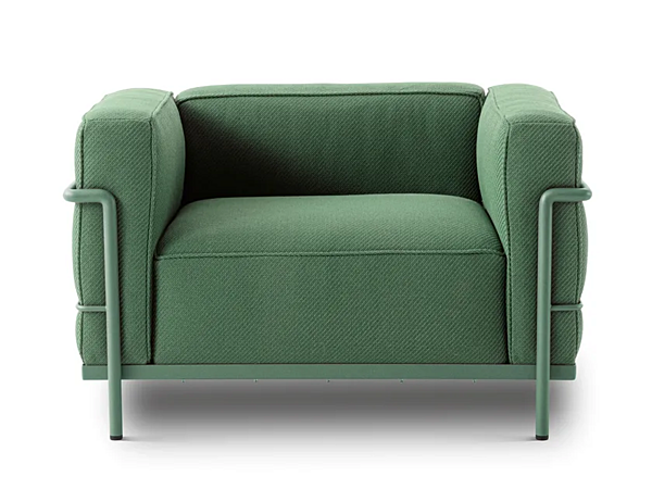 Fauteuil de jardin en tissu avec accoudoirs grand confort CASSINA usine CASSINA de l'Italie. Foto №1