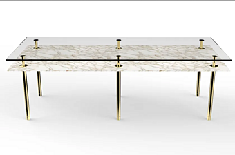 Pieds de table rectangulaire en marbre GHIDINI1961 usine GHIDINI1961 de l'Italie