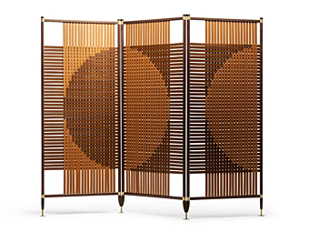 Paravent en cuir POLTRONA FRAU collection Plot usine POLTRONA FRAU de l'Italie